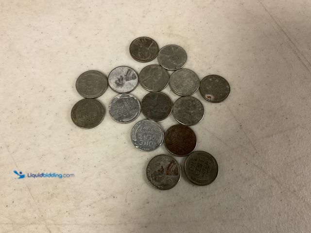 Lot 49-1830714 - LOT OF 15 WARTIME STEEL PENNIES FROM 1943 #COINS0219