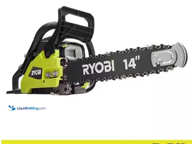 Lot 49-1621815 - RYOBI 14 in. 37cc 2-Cycle Gas Chainsaw, Model # RY3714, New, Has attachments, Has compression. (NOTE...