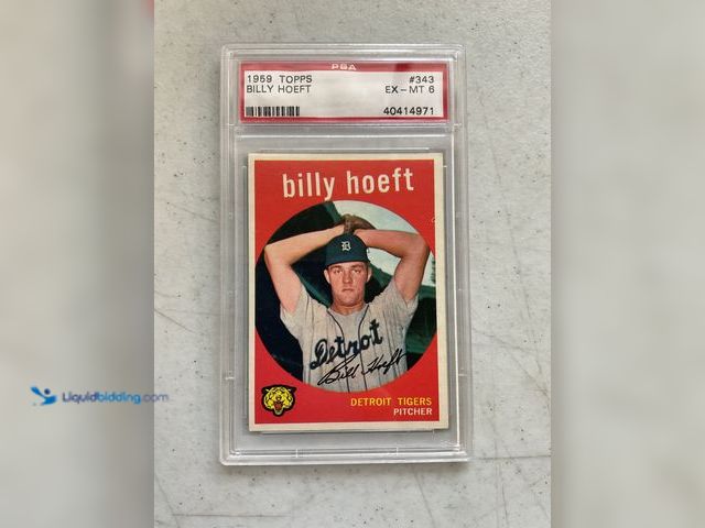 Lot 49-5350435 - Other WOW GRADED CARD! 1959 TOPPS BILLY HOEFT #343 PSA GRADED 6 EX-MT