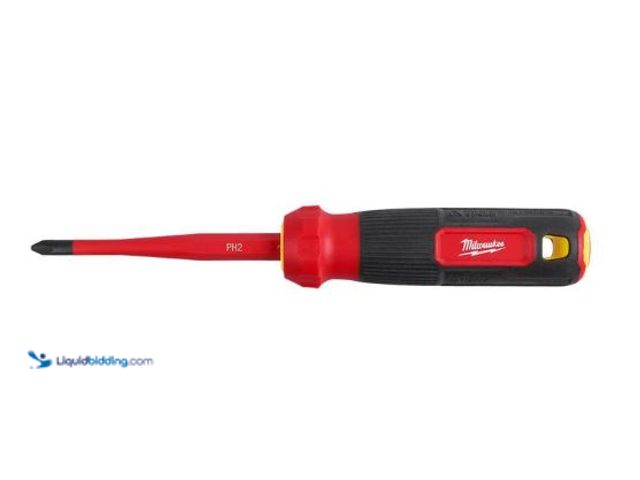 Lot 49-5551410 - Milwaukee 4-in-1 1000V Insulated Slim Tip Multi-Bit Screwdriver, Unused