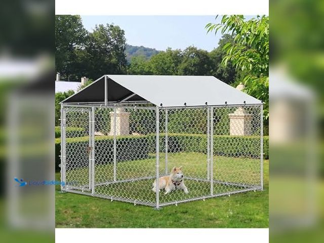 Lot 49-2020532 - Yitahome 10 x 10 Outdoor Dog Kennel, Model # PEDGDC-6005, Unused, NOTE: No top post, No Canopy  Ref#...