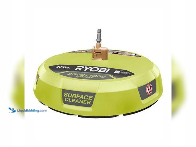 Lot 49-3565310 - RYOBI 15 in. 3300 PSI Surface Cleaner for Gas Pressure Washer Model # RY31SC01 used. Dirty.