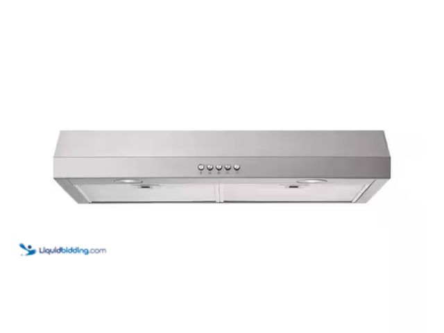 Lot 49-1557365 - Vissani 30 in. 320 CFM Convertible Under Cabinet Range Hood in Stainless Steel, Model # 1806A7/GP11(...