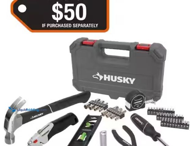 Lot 49-3631363 - Husky 52-Piece Homeowner's Tool Kit, Model: 91632, New, Factory Sealed  Ref#BIN0730