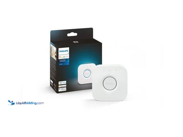 Lot 49-5546799 - Philips Hue Smart Home Bridge With Zigbee Mesh for up to 50-Lights And Accessories Model # 458471 un...