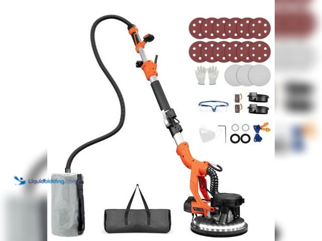 Lot 49-5436629 - Drywall Sander, 1000W Popcorn Ceiling Removal Tool, Automatic Drywall Sander with Vacuum Dust Collec...