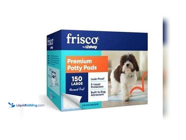 Lot 49-1971471 - 1 case New Frisco 150 count large premium potty pads Frisco Printed Dog Training &amp; Potty Pads, 2...