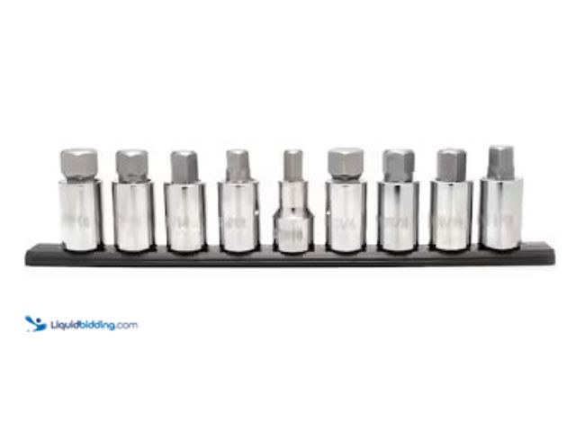 Lot 49-2022809 - Husky 1/2 in. Drive Hex Bit Socket Set (9-Piece), Model # H2DHEX9PC, MSRP $42.97, New.  Ref#PA0924