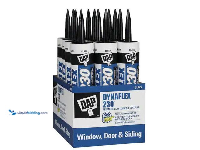 Lot 49-2020972 - Lot of (12). DAP Dynaflex 230 10.1 oz. Black Premium Exterior/Interior Window, Door and Trim Sealant...