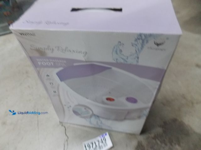 Lot 49-1971749 - 1 Vivitar MS-2500-LAV Water Massage Foot Spa Vivitar Water Massage Foot Spa Slightly Used In Excelle...