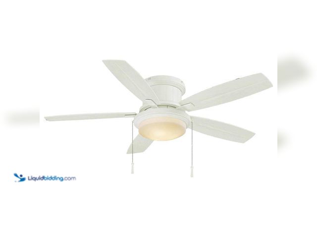 Lot 49-5487513 - Hampton Bay
Roanoke 48 in. Indoor/Outdoor Wet Rated White Ceiling Fan with LED Bulbs Included (atta...