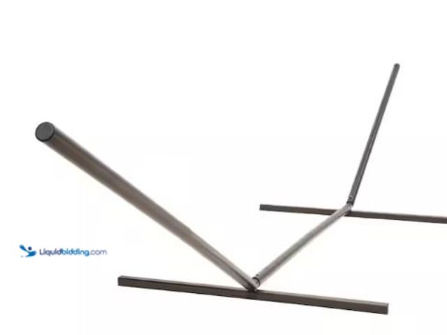 Lot 49-1548680 - Castway 15 ft. Metal Hammock Stand in Bronze Model # L-EKDBRZ, Unused  Ref#HDPA116