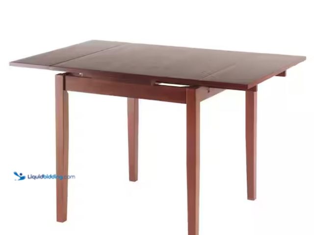 Lot 49-2000978 - WINSOME WOOD Pulman Walnut Extension Table, Made from solid wood, Model # 94150, Unused, Has attachm...