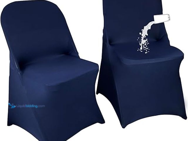 Lot 49-5411521 - 40PCS Stretch Spandex Folding Waterproof Chair Covers,Universal Fitted Chair Cover Protector for Wed...