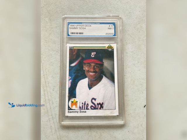 Lot 49-2009037 - Other WOW GRADED CARD! 1990 UPPER DECK SAMMY SOSA ROOKIE CARD #17 PRO GRADING 7 NM