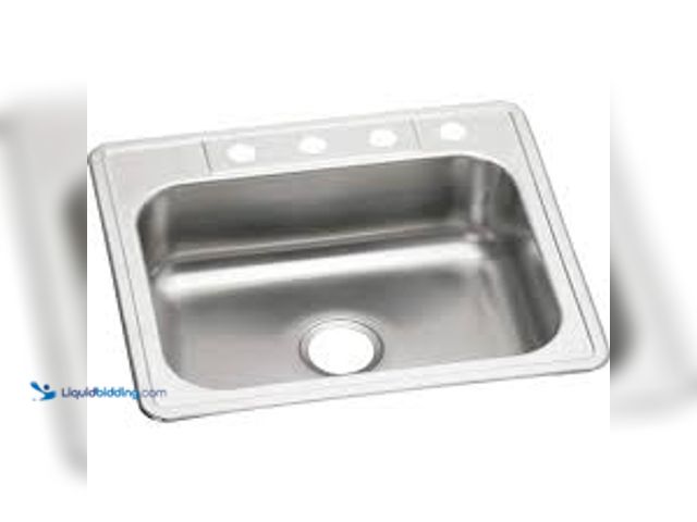Lot 49-5435798 - Glacier Bay
25 in. Drop-in Single Bowl 22 Gauge Stainless Steel Kitchen Sink Unused