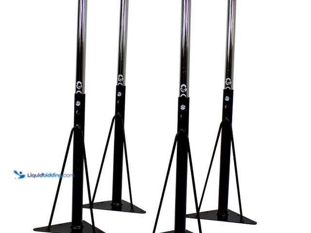Lot 49-5580753 - FDP Standard Swivel Glide Legs for Activity Tables, 4-Pack - Black. B09R6S88VP. Unused