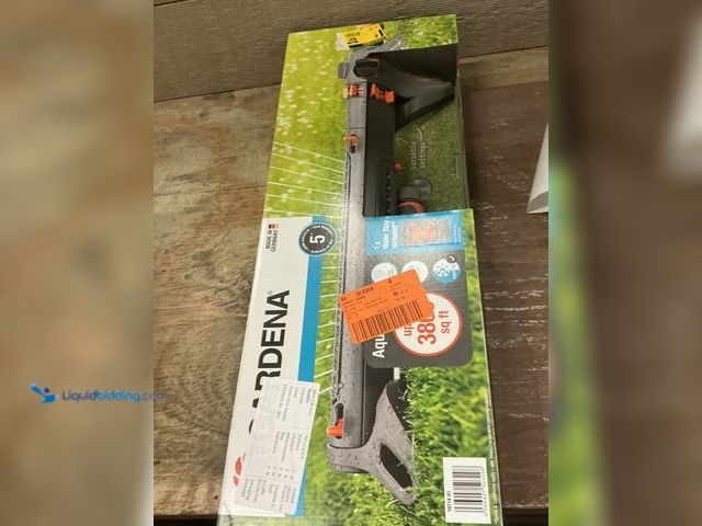 Lot 49-5484722 - Gardena 3800 sq ft Metal Oscillating Sprinkler W/ Aqua Zoom Model 18714-81 Unused