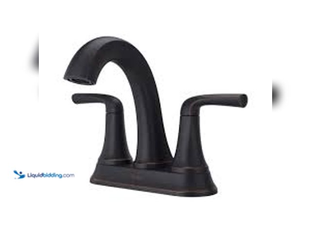 Lot 49-5415607 - Pfister Ladera 4 in. Centerset Double Handle Bathroom Faucet in Tuscan Bronze. Model # LF-048-LRYY. ...