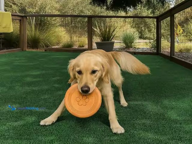 Lot 49-1567976 - TrafficMaster Emerald Green Precut Turf 6 ft. x 8 ft. Artificial Grass Rug, Model # LHDTRFPEMEGRE68,...