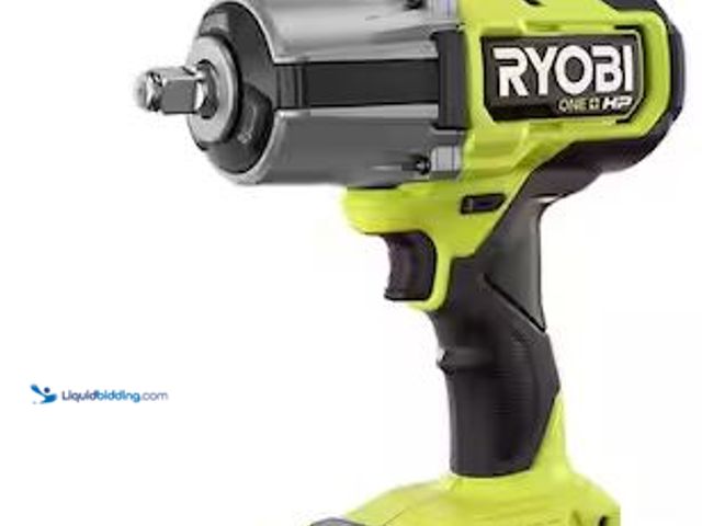 Lot 49-5452265 - RYOBI
ONE+ 18V Brushless Cordless 4-Mode 1/2 in. High Torque Impact Wrench Kit with 4.0 Battery and...
