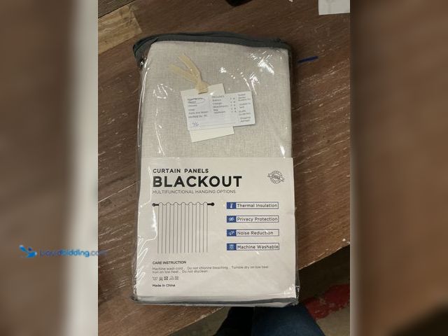 Lot 49-3528512 - Curtain Panels Blackout Curtains (light brown) New