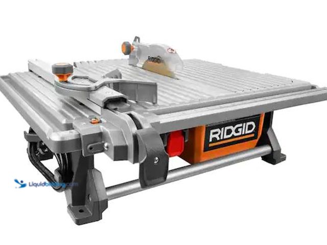 Lot 49-3472099 - RIDGID 6.5-Amp 7 in. Blade Corded Table Top Wet Tile Saw Model # R4021, Used  Ref#SB1029