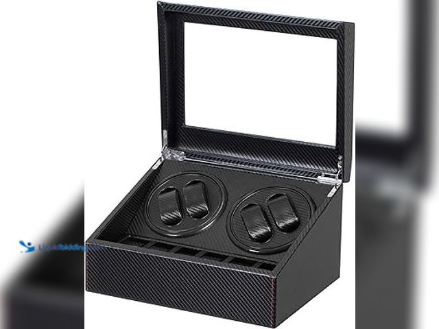 Lot 49-5488342 - LLS Automatic Watch Winder with 4 Quiet Running Motor Watch Winding Display+ 6 Flexible Watch Pillow...