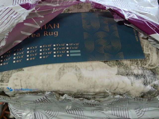 Lot 49-1547539 - jinchan vintage area rug 5x7 dining room washable floral oriental accent distressed indoor doormat s...