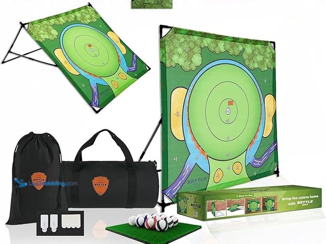 Lot 49-1576861 - Indoor Chipping Game – The Original Portable Battle Golf Chipping Game for Dad's and Junior Golfers ...