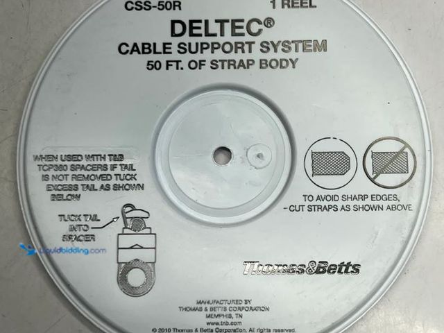 Lot 49-5573222 - THOMAS & BETTS Deltec Cable Support System Sz 50 ft. CSS-50R, Unused in a PK of 10
