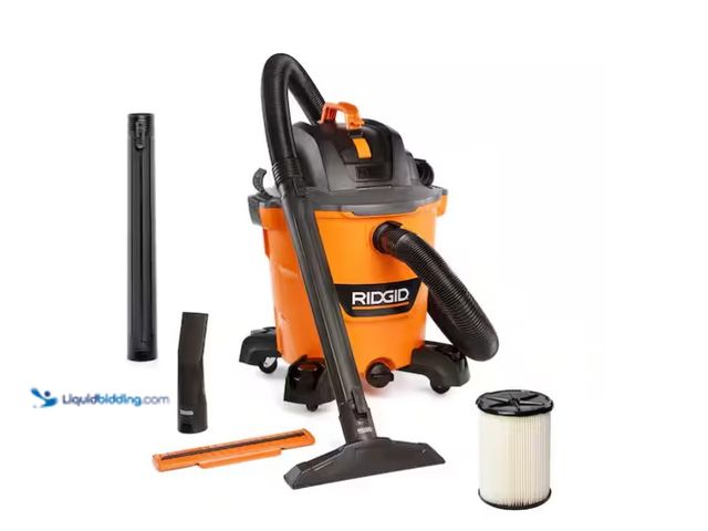 Lot 49-1571308 - RIDGID 12 Gal. 5.0 Peak HP NXT Shop Vacuum Wet Dry Vac with General Debris Filter, Locking Hose and ...