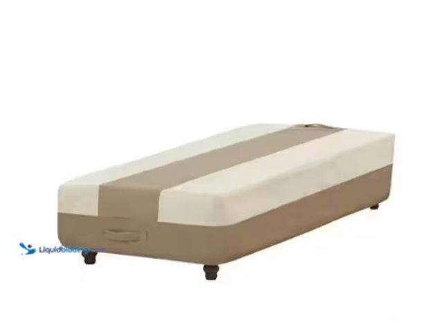 Lot 49-2004418 - Lot of (2) Hampton Bay Chaise Outdoor Patio Cover,  Model # 628330-C, Unused, Beige/Brown   Ref#ASB0...