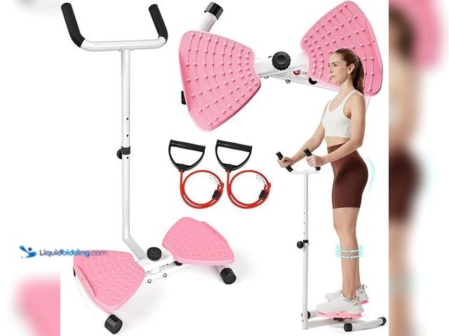 Lot 49-3600441 - Freepi Waist Twister Machine Exercise,Ab Workout Equipment With 300lbs,Waist & Abdomen Muscle Home E...