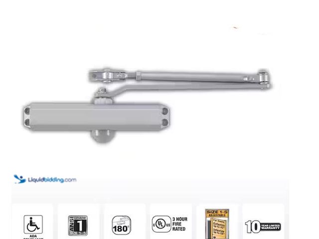 Lot 49-1576513 - Universal Hardware Size 1-5 Heavy Duty Commercial Door Closer - 3 Mounting Styles - ANSI Grade 1, UL...