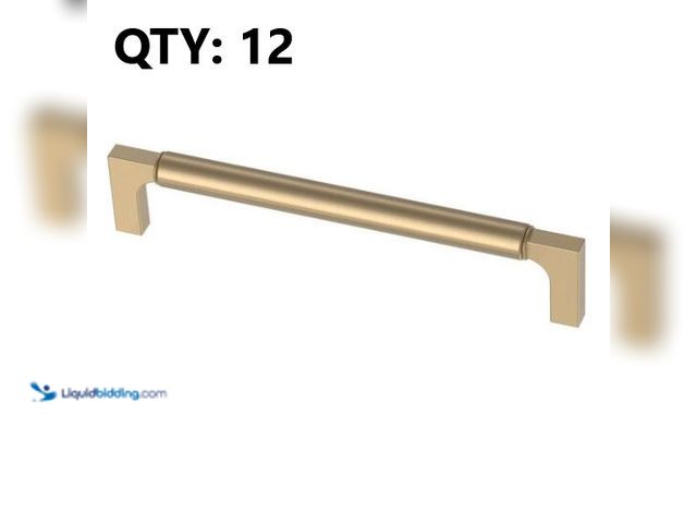 Lot 49-3616540 - (12ct.) Liberty Artesia 6-5/16" (160mm) Modern Champagne Bronze Cabinet Drawer Bar Pull - Unused Mod...