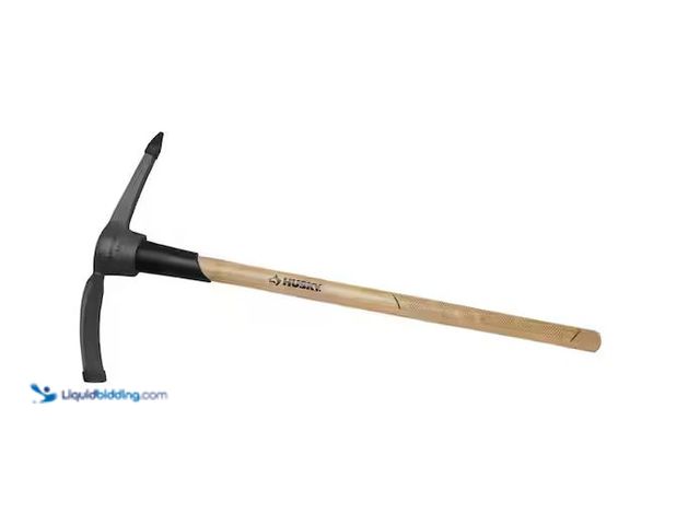 Lot 49-5555287 - Husky
2.5 lb. Pick Mattock with 36 in. Hardwood Handle, Used with scuffs