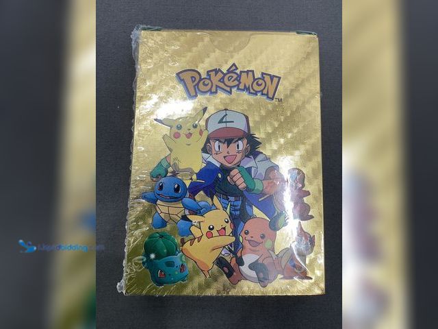 Lot 49-911521 - One deck of gold foil Pokémon themed fan art cards.