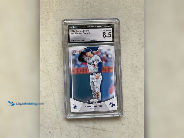 Lot 49-1505548 - COLLECTIBLE WOW GRADED CARD! 2024 TOPS 50/50 SHOHEI OHTANI #50 CGC GRADED 8.5 NM-MT+ #COINS1211