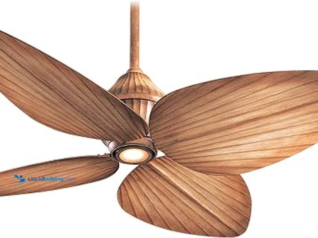 Lot 49-3614490 - Minka-Aire 52" LED Ceiling Fan, Bahama Beige, Model # B08JGRHSWV, MSRP $719.00, Unused. (NOTE: Facto...