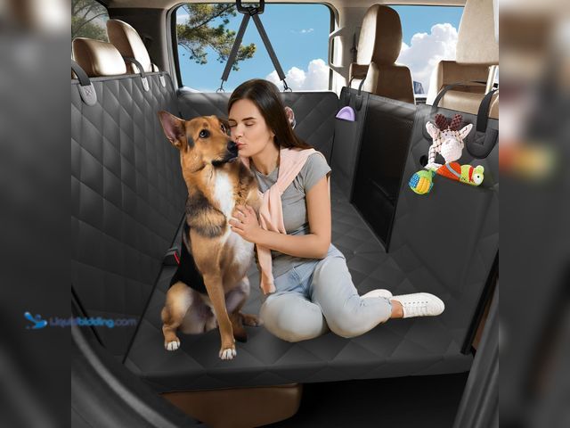 Lot 49-5447973 - XL Truck Back Seat Extender for Dogs, 59x29 Dog Seat Cover Back Seat Hard Bottom, Dog Hammock for Tr...