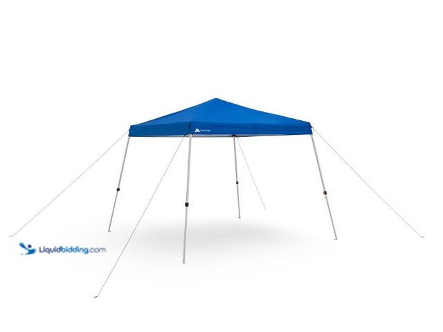 Lot 49-5552289 - Ozark Trail 10' x 10' Instant Blue Slant Leg Pop-up Outdoor Canopy, Unused