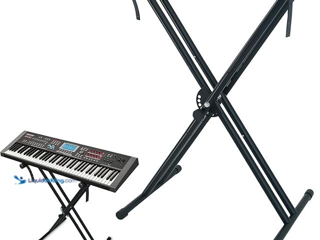 Lot 49-3480947 - Atsgke Keyboard Stand, Double X Adjustable Piano Stand, Digital Piano Keyboard Stand for 54-88 Keys,...