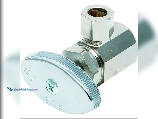 Lot 49-5446701 - Item is unused. Pk of 3. Brasscraft® Multi-Turn Angle Stop Valve 1/2" Fip X 3/8" Comp