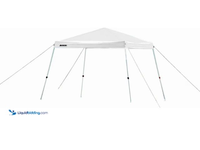 Lot 49-1625813 - Ozark Trail 10' x 10' Instant Slant Leg Pop-up Canopy, Arctic White, Model # 20200956360, Unused, Ha...