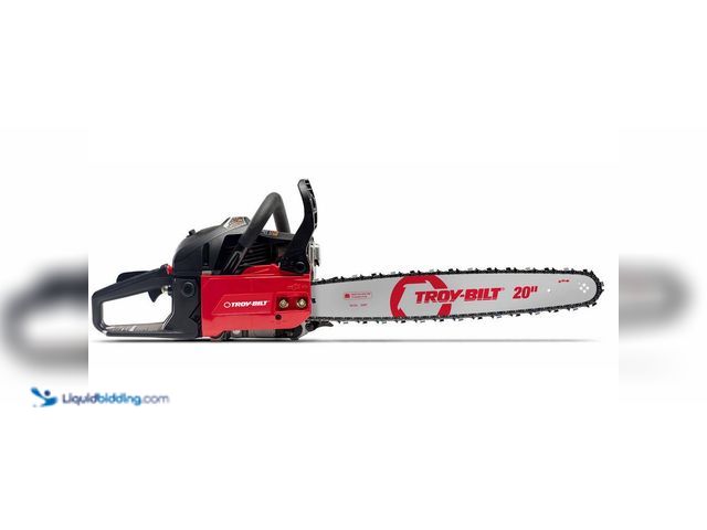 Lot 49-3528202 - Troy-Bilt 20 in. 46 cc Gas 2-Cycle Chainsaw with Automatic Chain Oiler. [Model # TB4620C] Used