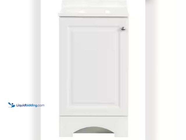 Lot 49-5460339 - Glacier Bay
19 in. Single Sink White Bath Vanity with White Cultured Marble Top (Assembled) Interne...