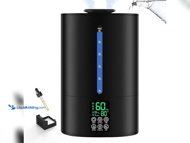 Lot 49-5438000 - 6L Humidifiers for Bedroom Large Room Home, Cool and Warm Humidifier for Plants Mist Top Fill Desk H...
