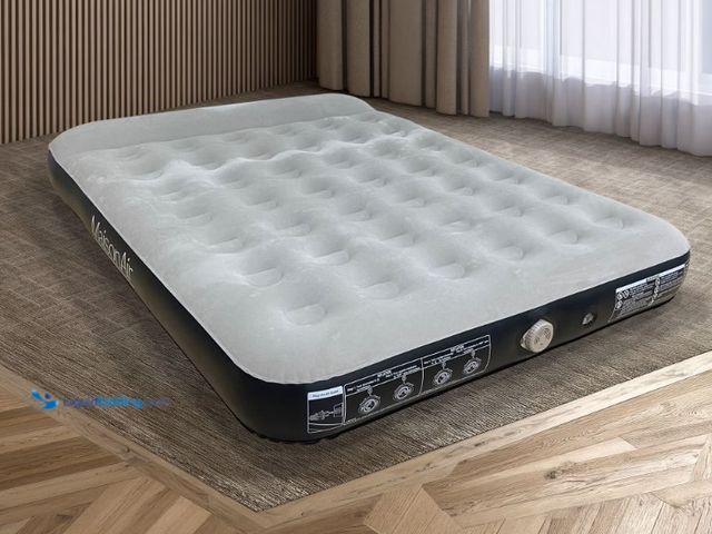 Lot 49-1625804 - MaisonAir 12in Queen Airbed Premium Air Mattress with Coil Beam Support and Built in Pillow with Rec...
