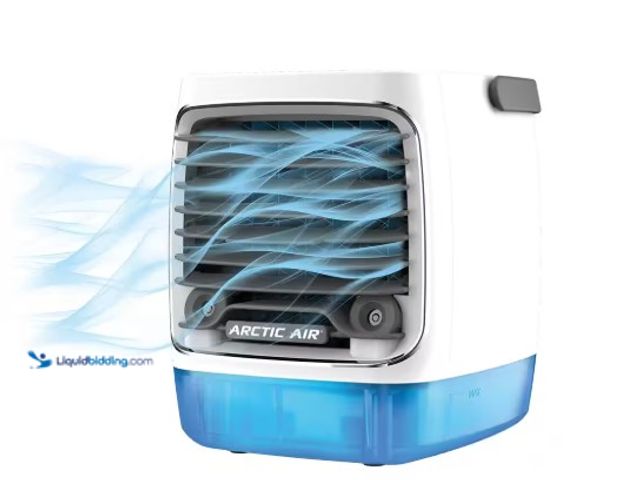 Lot 49-1516940 - ARCTIC AIR Turbo Chill Desktop Evaporative Space Cooler with LED Nightlight, 
Model # AATC-PD27, un...
